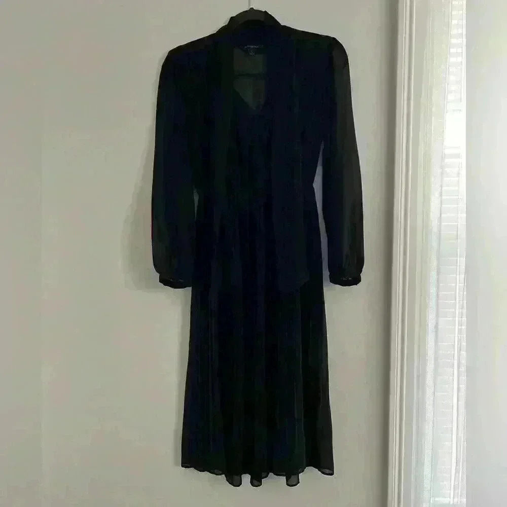 Banana Republic Black Midi Dress